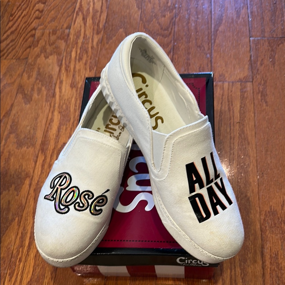 Circus by Sam Edelman White Slip-On Flats